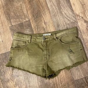 Free people denim shorts